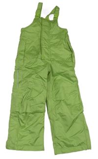 Nové - zelené šusťákové funkční laclové oteplovačky 