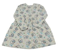 Šedé bavlněné šaty s Pudseym George
