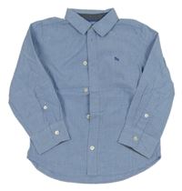 Světlemodrá melírovaná košile s výšivkou H&M