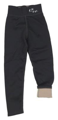 Tmavošedé thermo legíny 