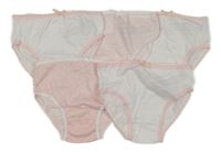 Nové - 5x bílo-lososové kalhotky Primark