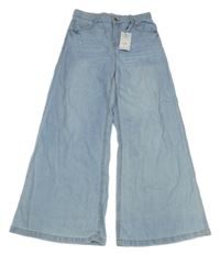 Nové - Světlemodré wide leg rifle Denim Co.