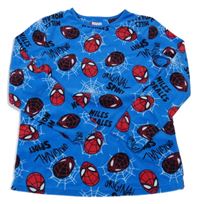 Modré sametové pyžamové triko se Spidermanem Primark