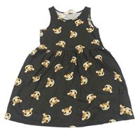 Šedé bavlněné šaty s leopardy zn. H&M