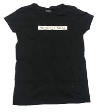 Černé tričko s nápisem Reserved