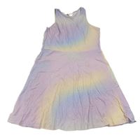 Barevné batikované bavlněné šaty H&M