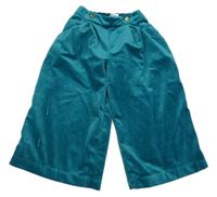 Zelené sametové capri kalhoty Mayoral