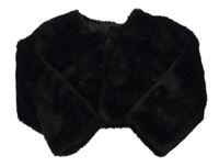 Černé kožešinové podšité bolerko Dunnes