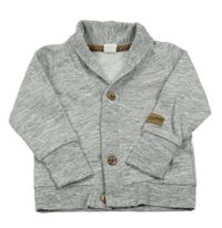 Šedá melírovaná propínací mikina H&M