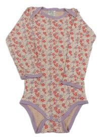 Růžové kytičkované body Pocopiano 