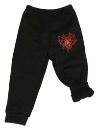 Černé tepláky s pavoukem Shein