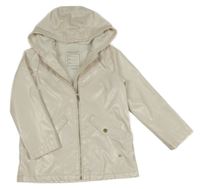 Pudrovo-stříbrná nepromokavá jarní bunda s kapucí River Island