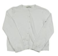 Bílý propínací svetr George 