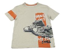 Béžové tričko  s botami C&A