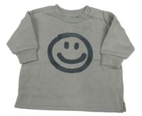 Šedá mikina se smajlíkem Primark