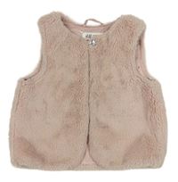 Světlerůžové kožešinové podšité bolérko H&M