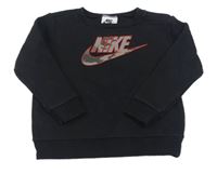 Černá mikina s logem Nike