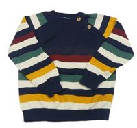 Tmavomodro-pruhovaný svetr ALANA