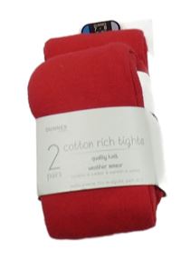 Nové - 2x - Červené punčocháče St. Bernard