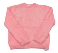 Korálový chlupatý svetr F&F