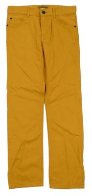 Hořčicové regular fit rifle H&M
