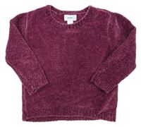 Švestkový melírovaný žinylkový svetr OLD NAVY