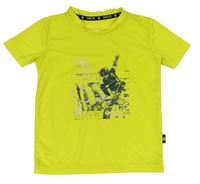 Žluté sportovní tričko s potiskem Dare 2B