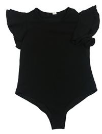 Černé body s volánky Shein