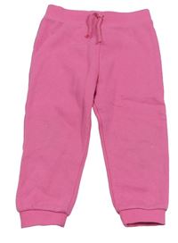 Tmavorůžové tepláky Primark