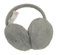 Šedé kožešinové klapky na uši New Look