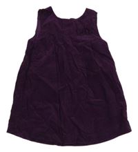 Lilkové manšestrové šaty s mašlí Lupilu