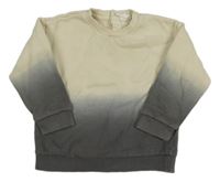 Béžovo-tmavošedá ombré mikina H&M