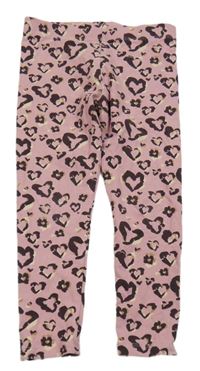 Starorůžové legíny se srdíčky Next