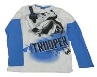 Bílo-modré triko se Stormtrooperem - Star Wars