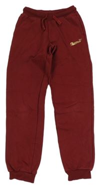 Vínové tepláky s logem Puma