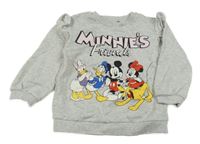 Šedá melírovaná mikina s Minnie a přáteli H&M