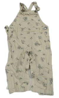 Béžové květované laclové rifle Next