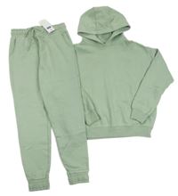 Nové - 2set - Zelená mikina s kapucí + tepláky F&F