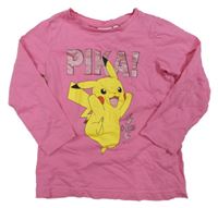 Růžové triko s Pikachu