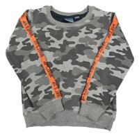 Šedá army mikina