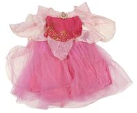 Kostým - Růžové tylové šaty s korunkou - princezna Disney