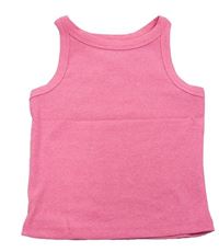 Neonově růžový žebrovaný crop top George