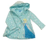 Světlemodrá zateplená pláštěnka s Frozen a kapucí Disney