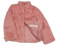 Růžová kožešinová podšitá bunda Y.F.K.