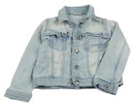 Světlemodrá riflová bunda s volánkem Matalan