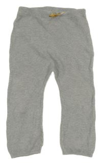 Šedé pletené tepláky H&M