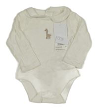 Nové - bílé body s žirafou a límečkem F&F