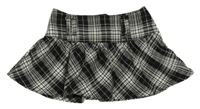 Černo-bílá kostkovaná sukně 
