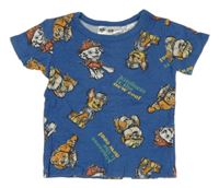 Modré tričko s Tlapkovou patrolou H&M