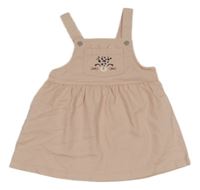 Světlerůžové laclové plátěné šaty s kočkou H&M